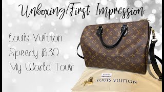 Louis vuitton/World Tour speedy 30/ PACKED FOR WEEKEND TRIP/lvlovermj 