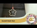 Scandi Style Star Window Decoration