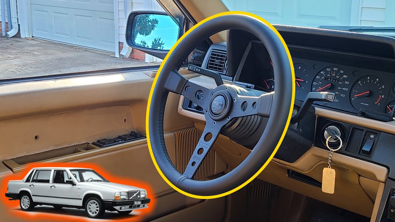 ＭＯＭＯボス　ＶＯＬＶＯ　７６０(ー88)／７４０／７８０／９４０ Volvo 740 / 760 Momo Steering Wheel & Boss Adapter Install - YouTube