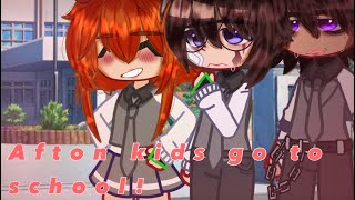 Afton kids go to school! /Gacha x fnaf// my Au