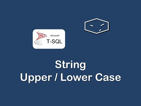 string upper and lower case in t-sql