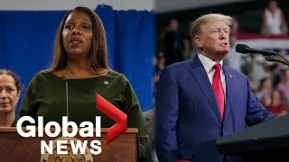 New York AG sues Donald Trump for fraud over allegations of overvalued properties | FULL