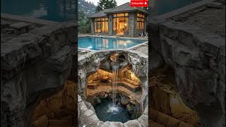 Abandoned House Turned Into Hidden Luxury Cave With Waterfall Pool 😱💧