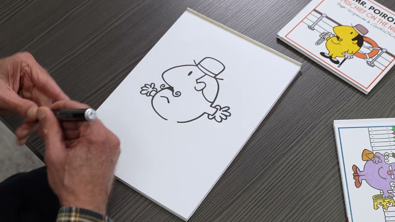 How to Draw Mr. Poirot with Adam Hargreaves | Create Your Own Mr. Poirot Picture