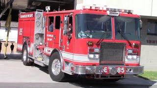LAFD Engine 85 & Rescue 85 Responding