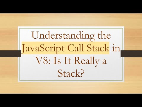 Understanding the JavaScript Call Stack in V8: Is It Really a Stack?