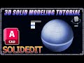 Edit 3D Solids in Seconds with Autocad SOLIDEDIT