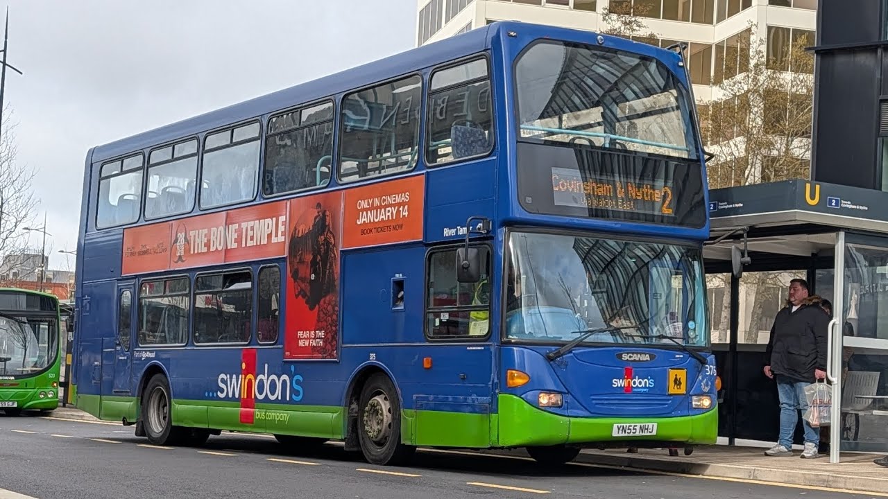 Pure scania harmony - SBC Scania omnidekka 375 (YN55 NHJ) • route 2 