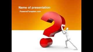 Question PowerPoint Template by PoweredTemplate.com
