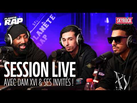 SESSION LIVE avec DAM XVI, Ramos, HK DNM, Sicario 78 & Moonki #PlanèteRap