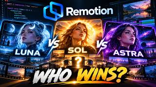 🔥 Luna vs Sol vs Astra: Which AI Builds the Best Remotion Videos