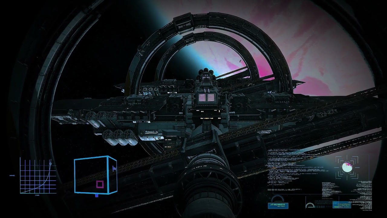 Space Station Ambience Window View - 1 Hour Loop - Low Light for Sleeping