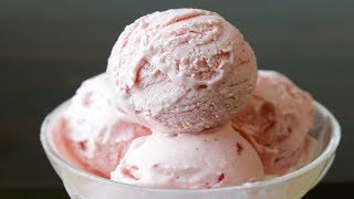 How To Make Ice Cream At Home/3 Ingredients strawberry Ice Cream/No ice-cream maker -CookingADream