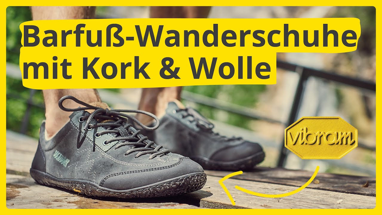 Barfußschuhe zum Wandern mit Vibram-Sohle | Terrar Rock Wool | Darkgrey von Doghammer