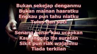 KARAOKE GITAR Gerimis Mengundang - Slam | Ujang AKUSTIK