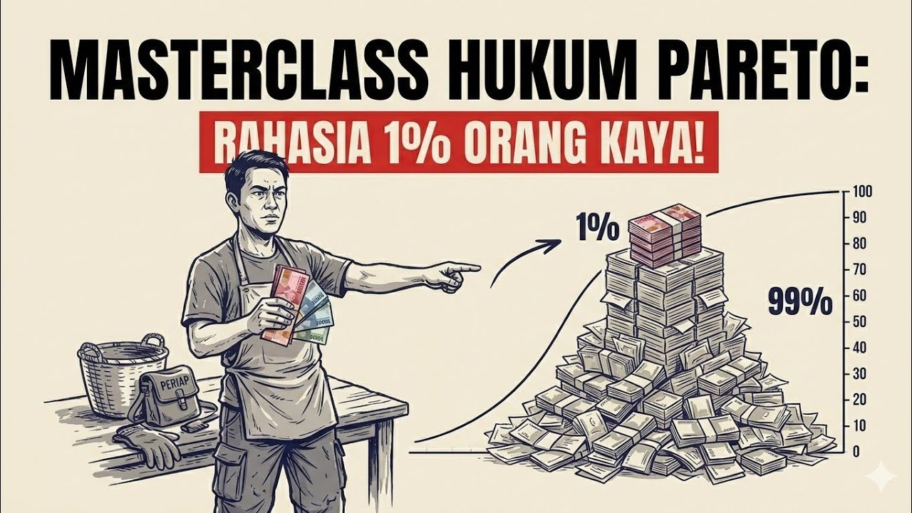​MASTERCLASS HUKUM PARETO || RAHASIA 1% ORANG KAYA! #KayaPelanPelan #HukumPareto #MindsetOrangKaya
