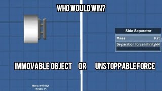 Unstoppable force vs immovable object