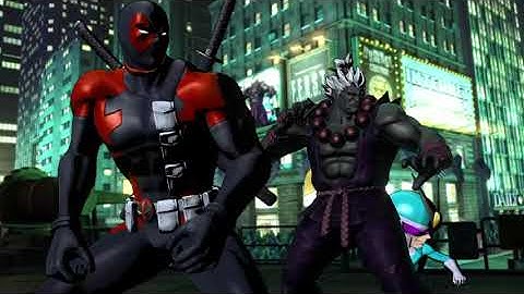 Requested ULTIMATE MARVEL VS. CAPCOM 3 Akuma/Deadpool/Viewtiful Joe Arcade Gameplay