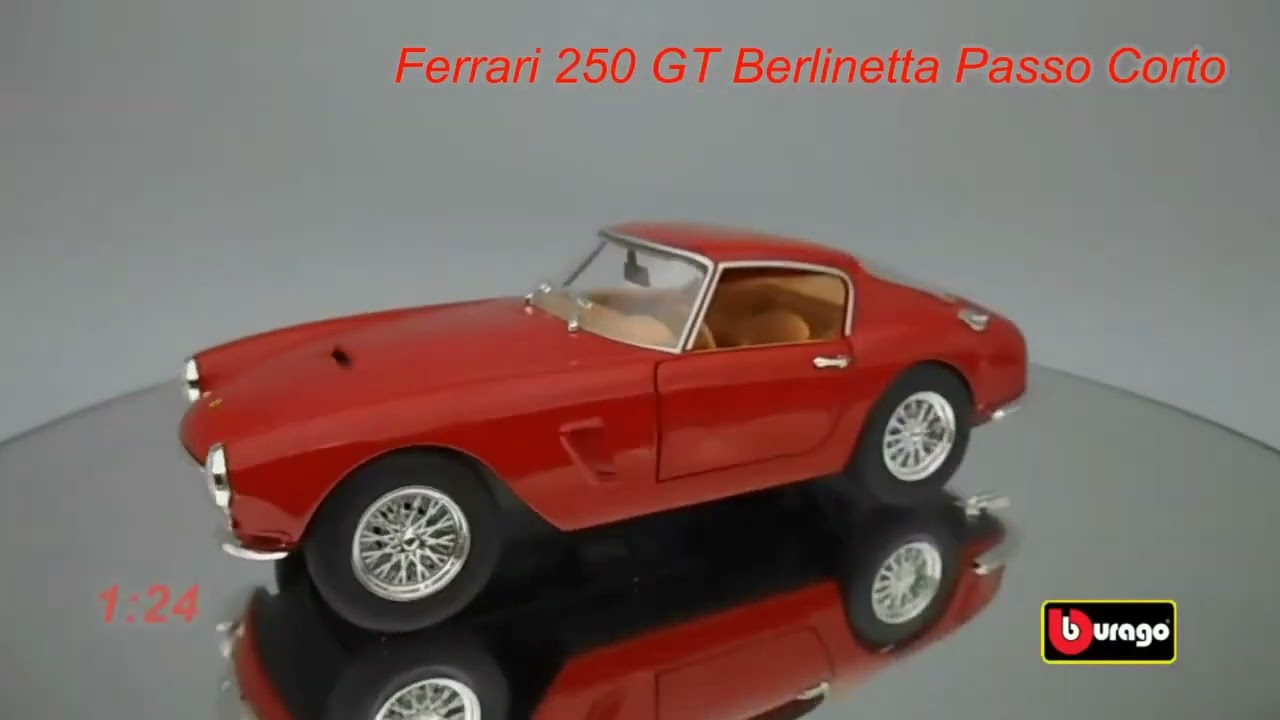 Ferrari 250 GT Berlinetta Passo 1/24ème – Miniature De Voiture Pour Enfant Dès 3 Ans, Jouet De Collection Ou Jeu D’imagination