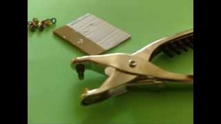 Tutorial using Eyelet Tool & Hole Punch Toolbug.co.uk