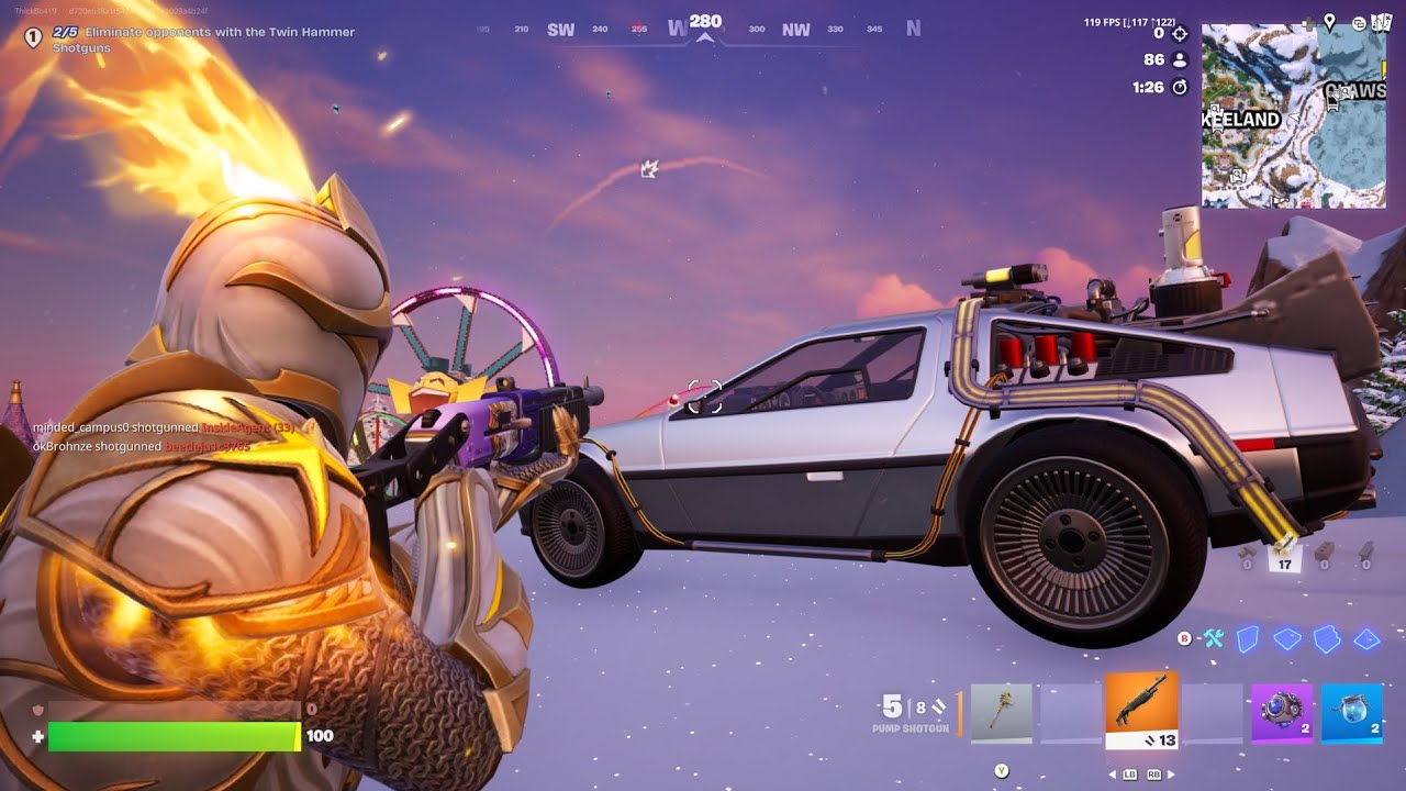 New winter update in fortnite with Delorian for OG loot!!! 