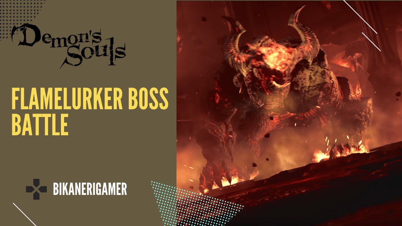 Defeating Flamelurker without armor and with basic Crescent Falchion + 1