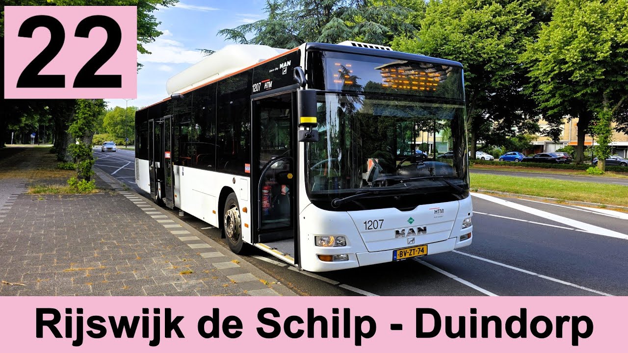 HTM lijn 22: Rijswijk de Schilp - Den Haag Duindorp | Omleiding NAVO-top | HTM 1207 | 2025