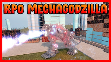Roblox Kaiju Universe - RPO MECHAGODZILLA SHOWCASE!