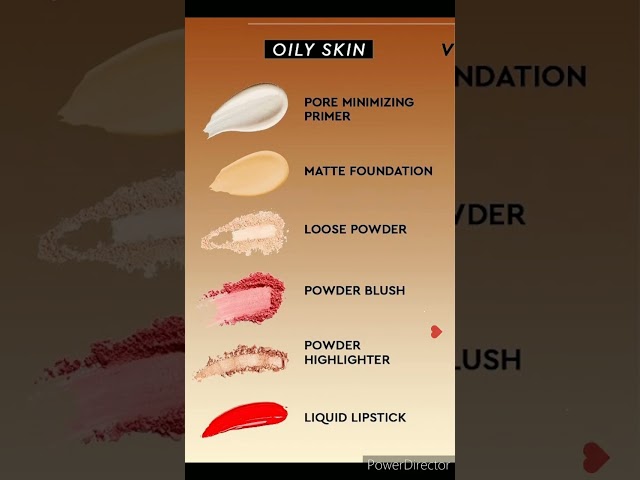 oily skin make-up routine #shorts I #short #ytshorts #makeup #beautytips #makeupshorts