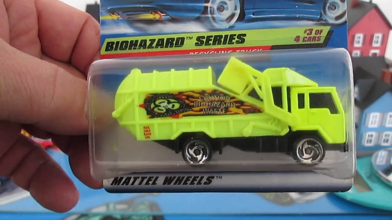 HOT WHEELS RECYCLING TRUCK - Toy Diecast Unboxing & Review