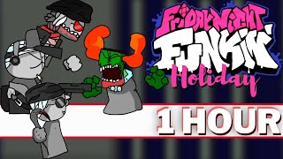 ZANTA But Vs Tricky Madness Combat - FNF 1 HOUR Songs (FNF Mod Music OST The Holiday Christmas)