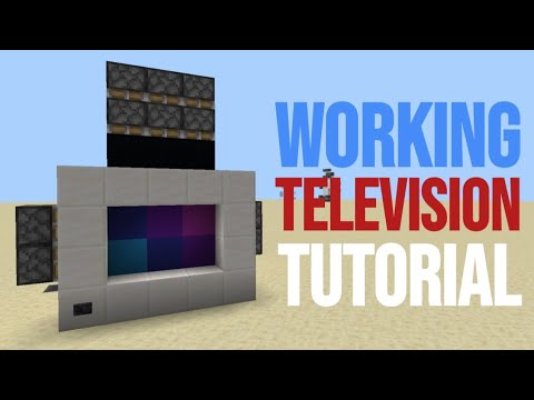 WORKING TV IN MINECRAFT TUTORIAL (Bedrock/ Windows 10/Ps4/Xbox/Switch ...