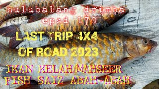 last trip 4x4 of road 2023, mencari ikan kelah/mahseer fish saiz abah-abah. epsd170