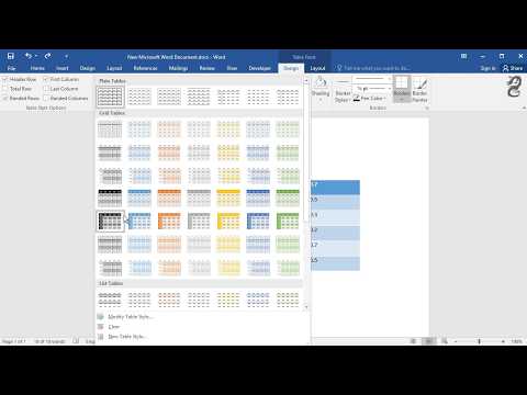 Wideo: Jak zastosować styl tabeli siatki w programie Word?