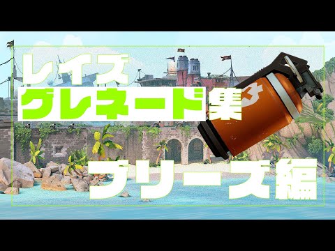 【VALORANT】1分で分かるレイズグレネード集【ブリーズ編】