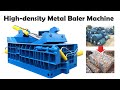 High quality waste metal baler scrap metal recycling equipment for sale  automatic metal baler
