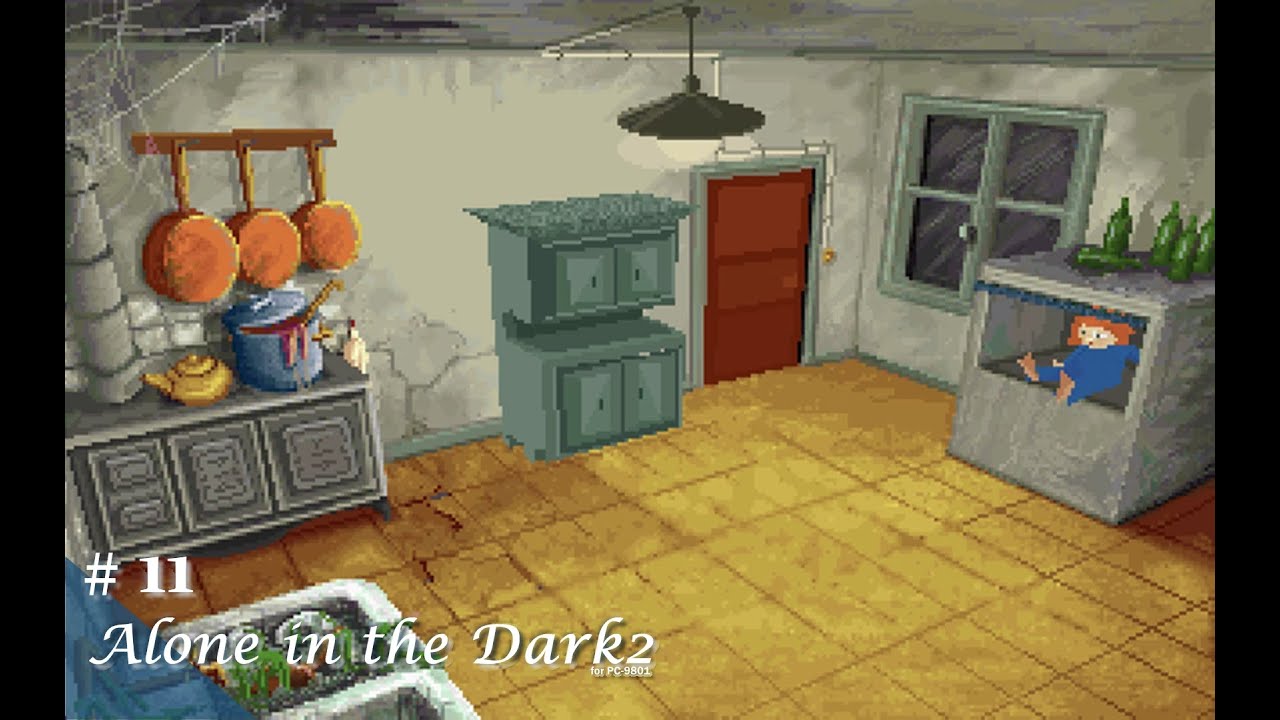 アローン・イン・ザ・ダーク2 PC-9800シリーズ レトロゲーム Play】PC-9801 Alone in the Dark 2（アローン・イン・ザ・ダーク 2
