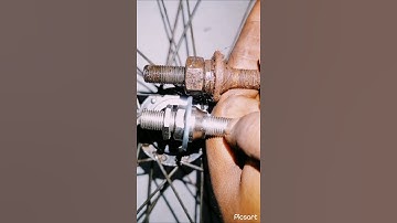Mounting the cone on the axle of the front hub of the bike | 🤫 🍃 #axle #cycle #hub #giyarcycle #font