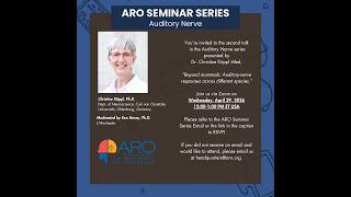 ARO Seminar Series - Dr. Christine Köppl