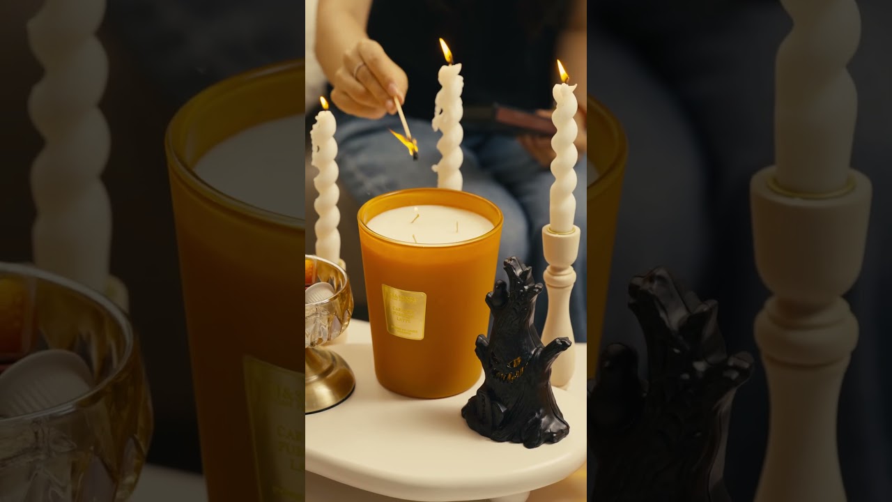 Pumpkin Candle for Cozy Fall Nights 🎃🍂 | Halloween Vibes. 