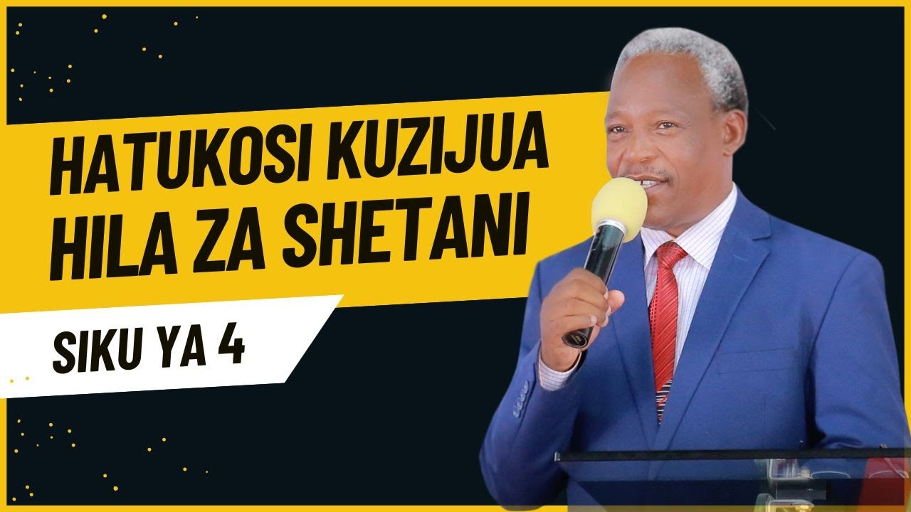 Mwal. Dkt. Praygod Mgonja |  Hatukosi kuzijua hila za Shetani