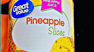 GREAT VALUE PINEAPPLE SLICES REVIEW!