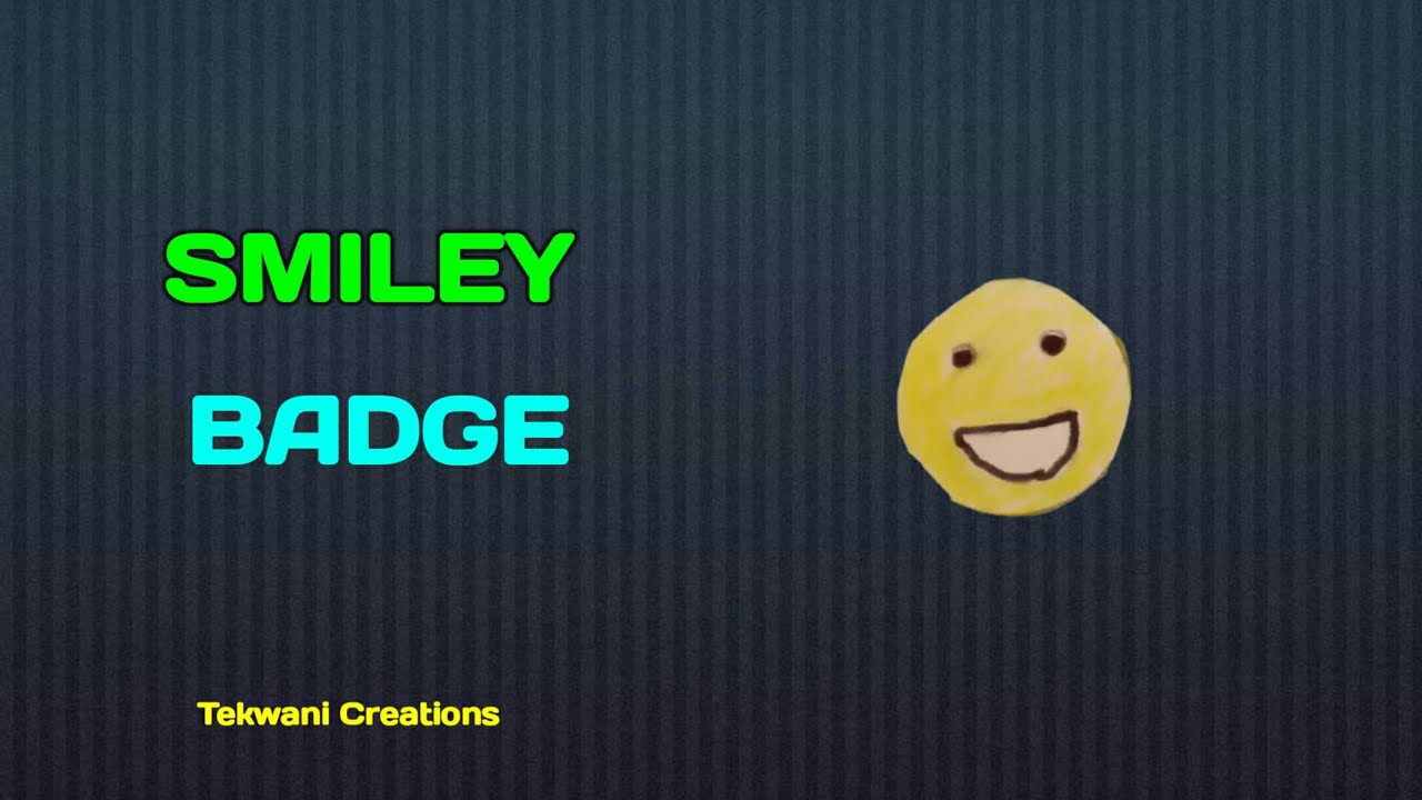 How To Make A Smiley Badge Using Paper-Easy Tutorial - YouTube