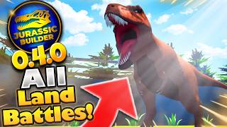 Can I Beat EVERY Land Battle in Jurassic Builder?