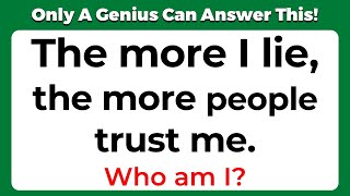 ONLY A GENIUS CAN ANSWER THESE 10 TRICKY RIDDLES | Riddles Quiz - Part 18