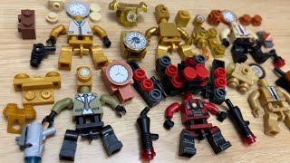 Lego Skibidi Toilet | Titan Speakerman Vs Titan Clockman | Unofficial Minifigures