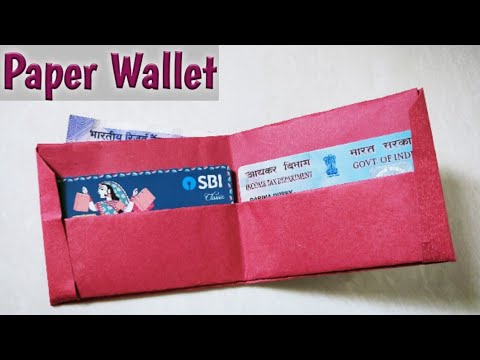DIY Paper Wallet | How to make an Easy Paper Wallet l Easy Origami ...