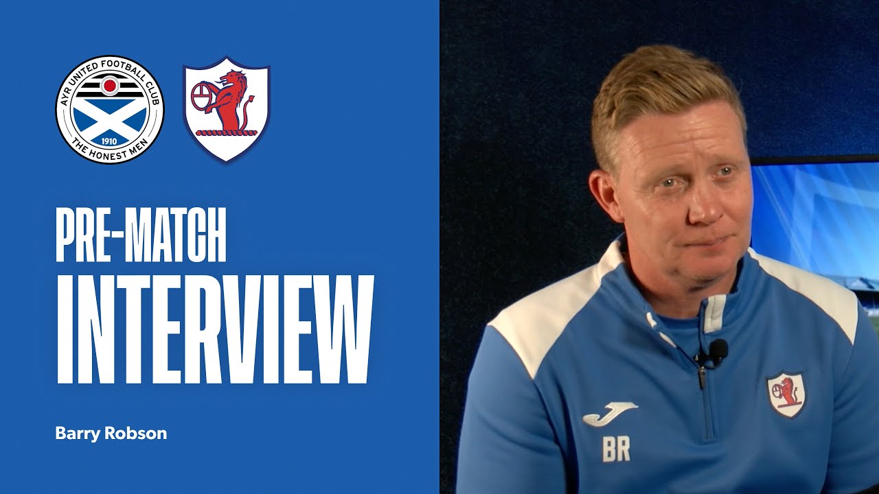 INTERVIEW | Barry Robson Pre-Ayr United | 08/08/25