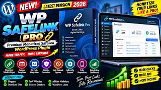 WP Safelink Pro 2026 | Premium Monetized Safelink WordPress Plugin | Full Review & Features CodeATG