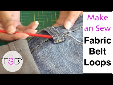 Sewing Glossary: How To Make And Attach Belt Loops - the thread